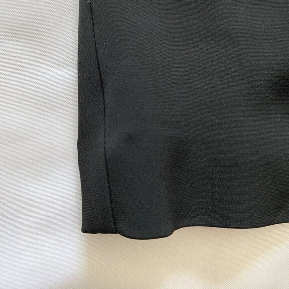 RIANI BLACK FLOWY OPEN BLAZER WITH POINTED COLLAR - 12 - Picture 9 of 11